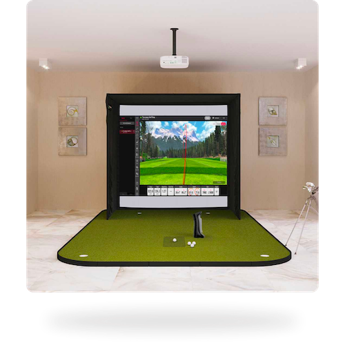 Golf simulator setup
