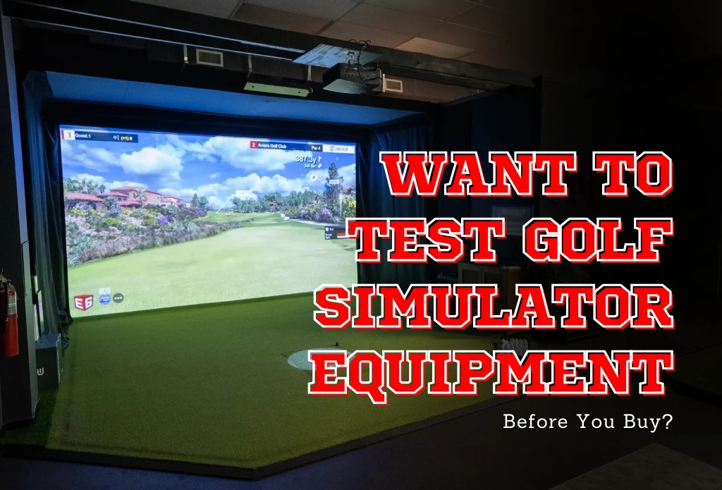 Garage Golf Design Studio Testing Golf Simulator Equipment